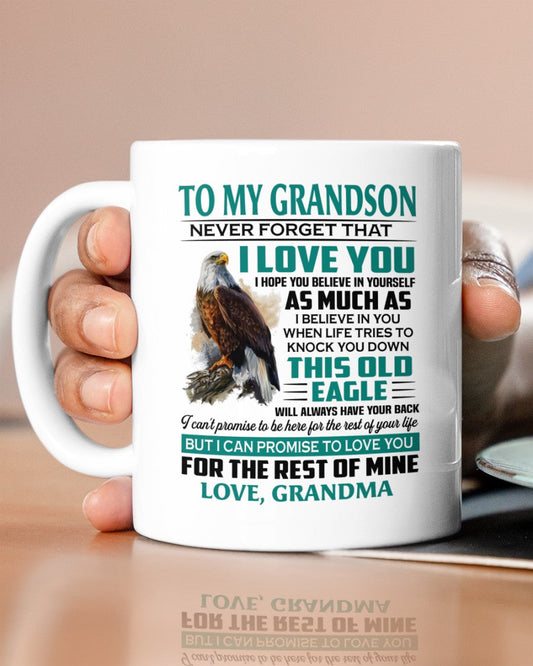 TO GRANDSON MUG 02 - GIFT FROM GRANDMA - hnds00