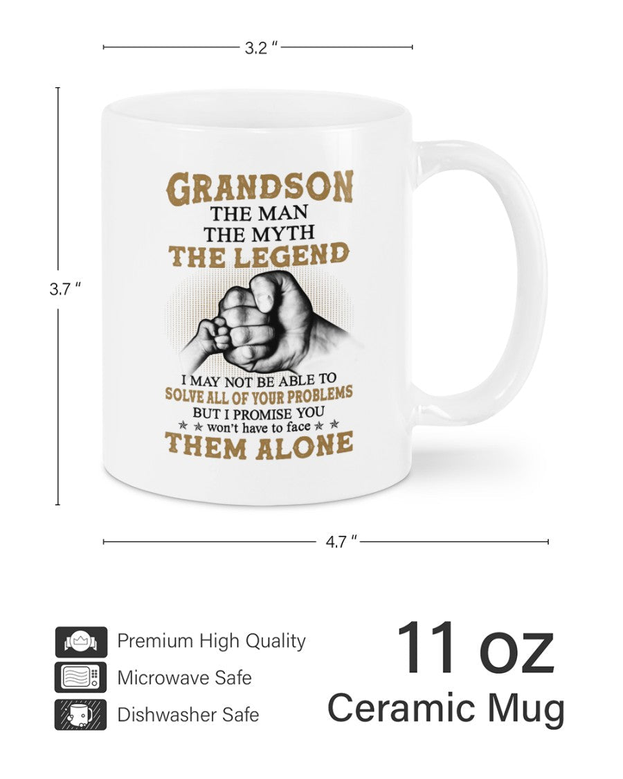 TO GRANDSON MUG 03 - GIFT FROM GRANDMA - hnds00