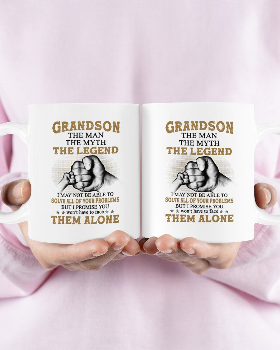 TO GRANDSON MUG 03 - GIFT FROM GRANDMA - hnds00