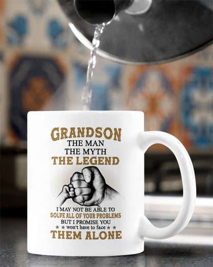 TO GRANDSON MUG 03 - GIFT FROM GRANDMA - hnds00