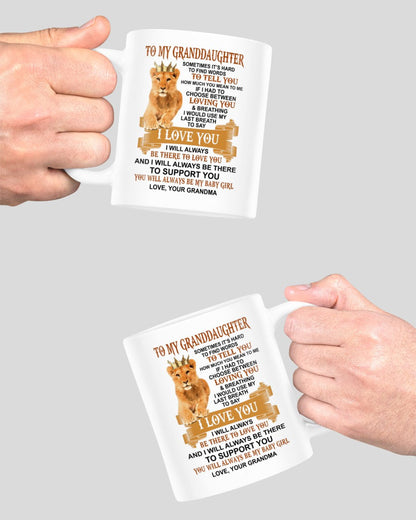 TO GRANDDAUGHTER MUG 01 - GIFT FROM GRANDMA - HNDS00