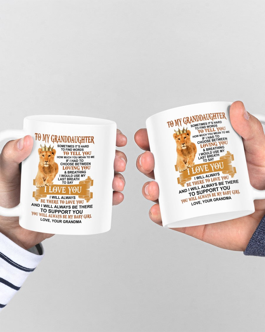 TO GRANDDAUGHTER MUG 01 - GIFT FROM GRANDMA - hnds00