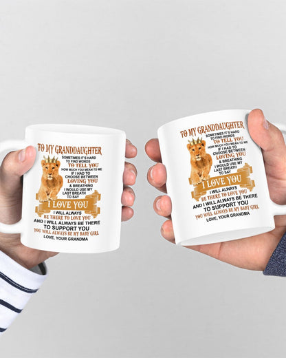 TO GRANDDAUGHTER MUG 01 - GIFT FROM GRANDMA - hnds00