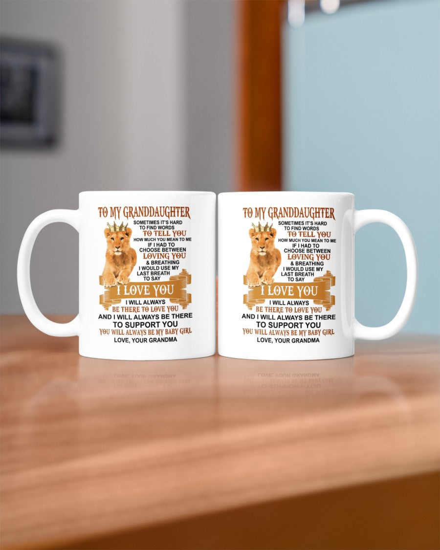 TO GRANDDAUGHTER MUG 01 - GIFT FROM GRANDMA - hnds00