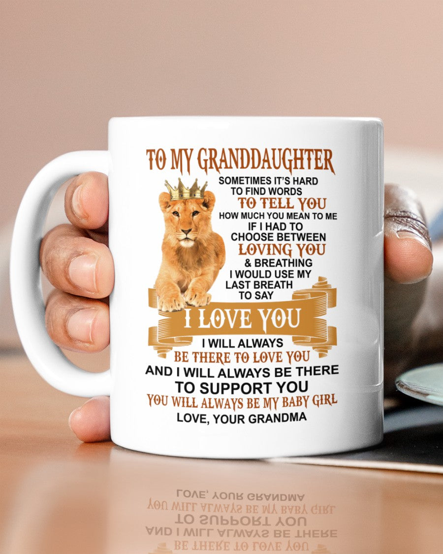 TO GRANDDAUGHTER MUG 01 - GIFT FROM GRANDMA - HNDS00