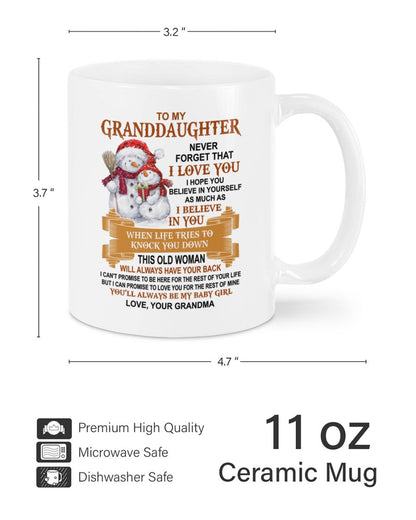 TO GRANDDAUGHTER MUG 03 - GIFT FROM GRANDMA - hnds00