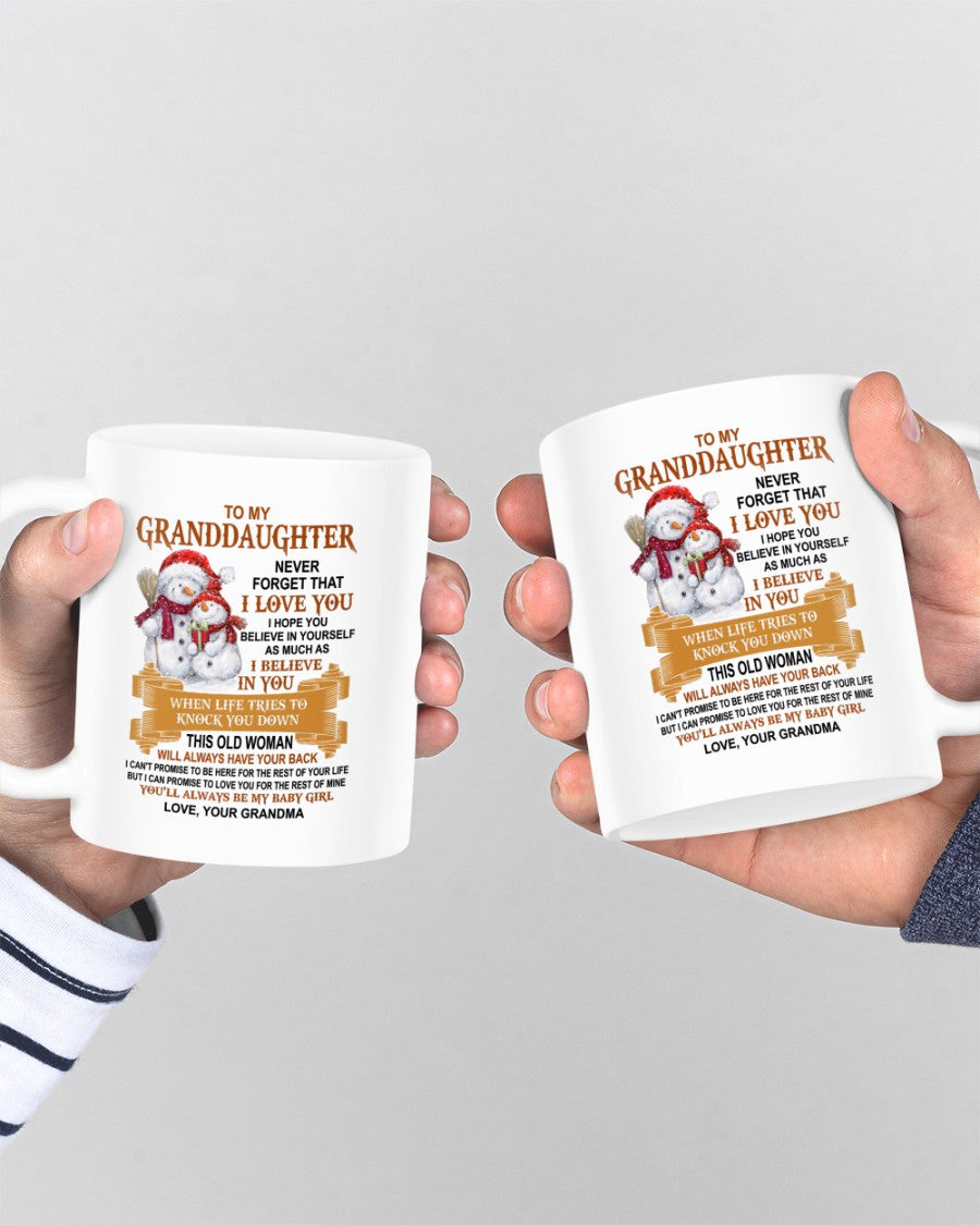 TO GRANDDAUGHTER MUG 03 - GIFT FROM GRANDMA - hnds00