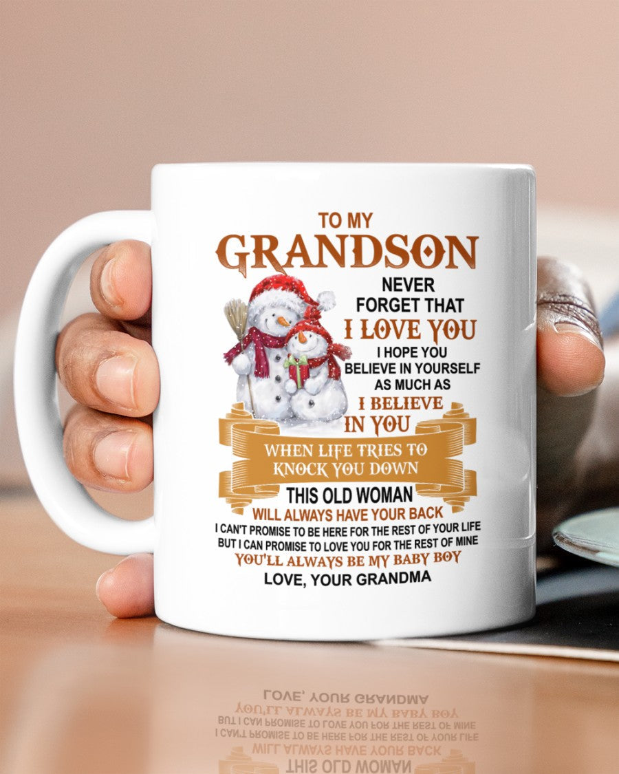TO GRANDSON MUG 01 - GIFT FROM GRANDMA - hnds00