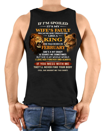 FEBRUARY - SPOILED HUSBAND - GIFT FROM WIFE - MTNN02 (SKU26T-01-60-02)
