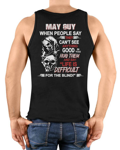 MAY - HUG THEM AND SAY... - BIRTHDAY T-SHIRT FOR MEN - MTNN05 (SKU12-253-05)