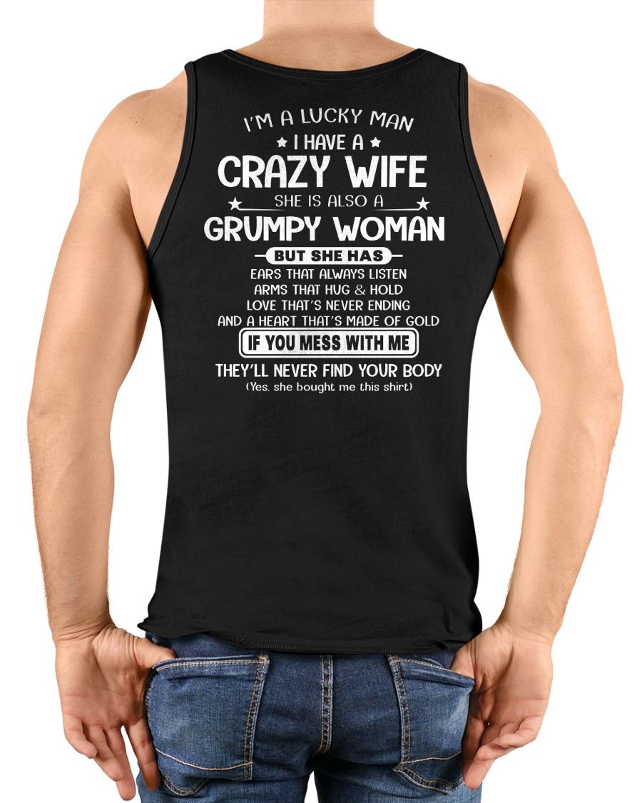 LUCKY MAN OF A GRUMPY WIFE  - GIFT FROM WIFE - MTNN00 (SKU12-277-00)