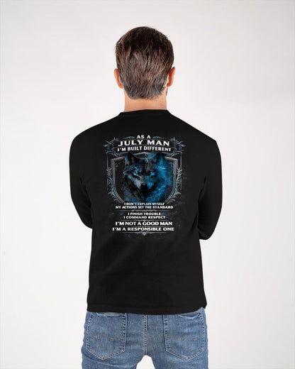 JULY - BUILT DIFFERENT - BIRTHDAY T-SHIRT FOR MEN - MTNN07 (SKU12-301-07)