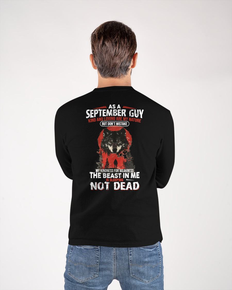 SEPTEMBER - KIND AND LOVING ARE MY NATURE - BIRTHDAY T-SHIRT FOR MEN - MTNN09 (SKU26T-01-17-09)