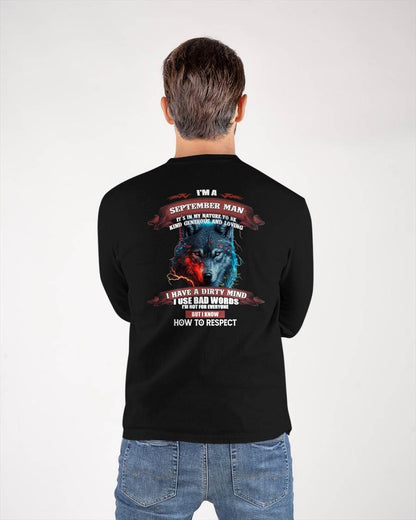 SEPTEMBER - KNOW HOW TO RESPECT - BIRTHDAY T-SHIRT FOR MEN - MTNN09 (SKU12-162-09)