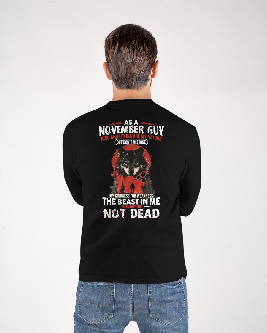 NOVEMBER - KIND AND LOVING ARE MY NATURE - BIRTHDAY T-SHIRT FOR MEN - MTNN11 (SKU26T-01-17-11)