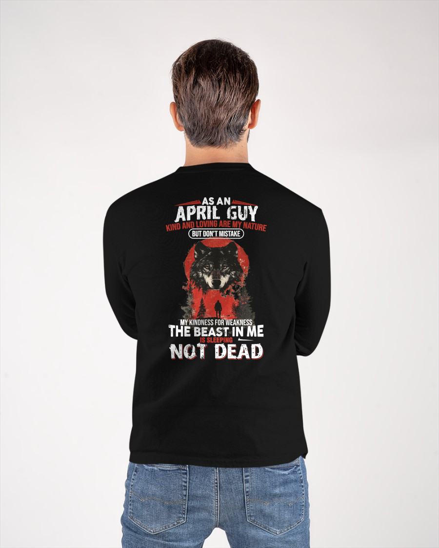 APRIL - KIND AND LOVING ARE MY NATURE - BIRTHDAY T-SHIRT FOR MEN - MTNN04 (SKU26T-01-17-04)