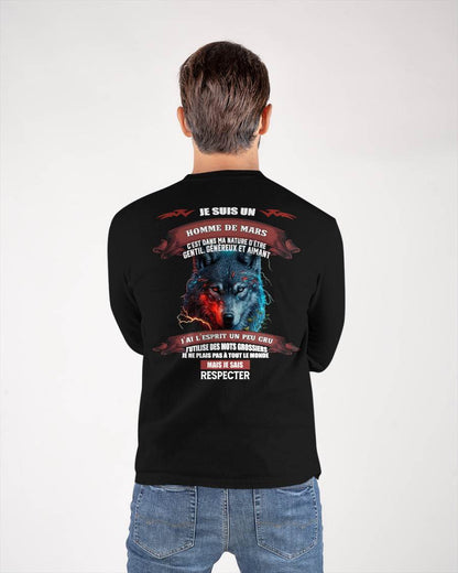 MARS - JE SAIS RESPECTER – T-SHIRT D’ANNIVERSAIRE POUR HOMME - frMTNN03 (SKU12-266-03)