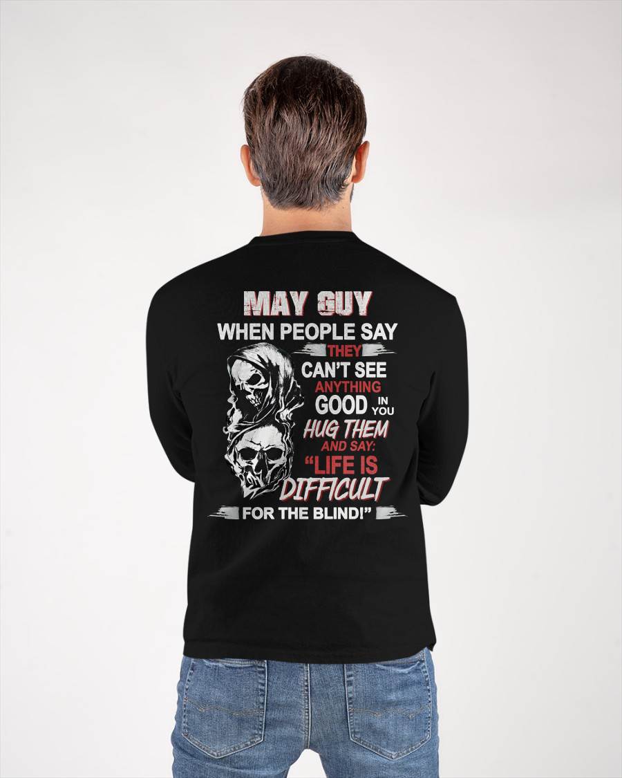 MAY - HUG THEM AND SAY... - BIRTHDAY T-SHIRT FOR MEN - MTNN05 (SKU12-253-05)