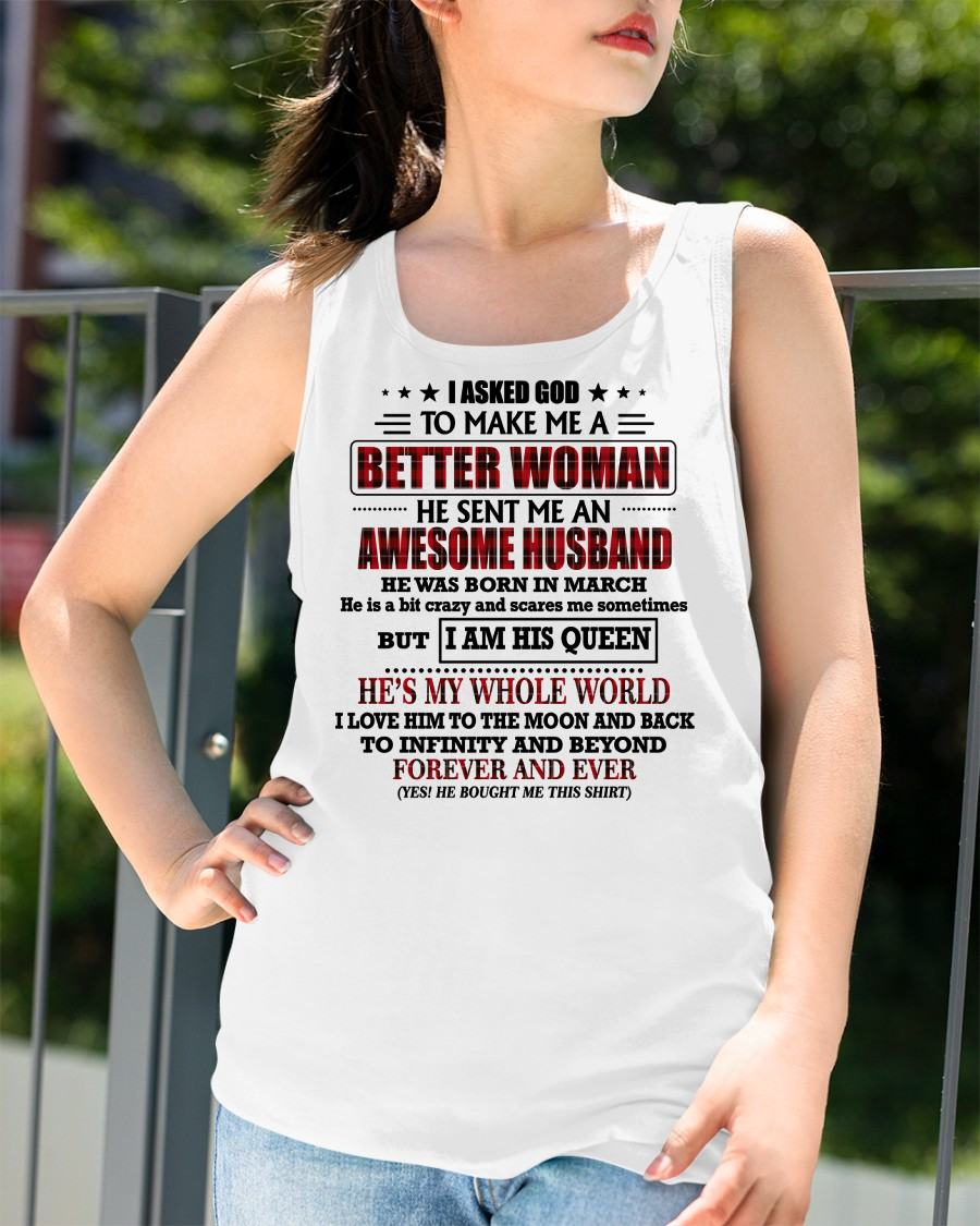 MARCH - GOD SENT ME AN AWESOME HUSBAND - GIFT FROM HUSBAND - MTNN03 (SKU12-321-03)