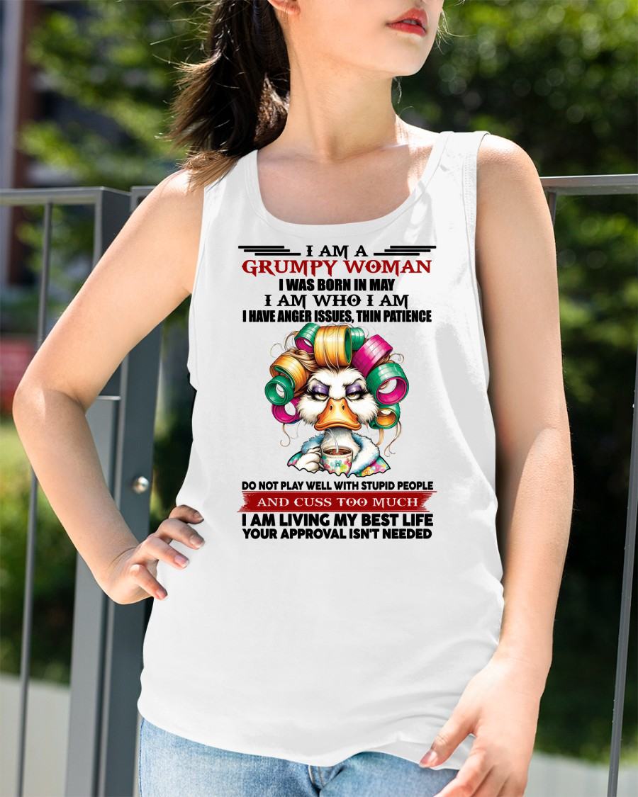 MAY - GRUMPY WOMAN - BIRTHDAY SHIRT FOR WOMEN - MTNN05 (SKU26T-01-22-05)