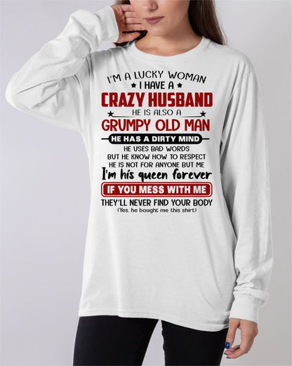 TO MY WIFE - I'M A LUCKY WOMAN - GIFT FROM HUSBAND - MTNN00 (SKU12-282-00)