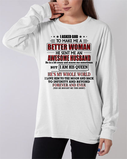GOD SENT ME AN AWESOME HUSBAND - GIFT FROM HUSBAND - MTNN00 (SKU12-321-00)