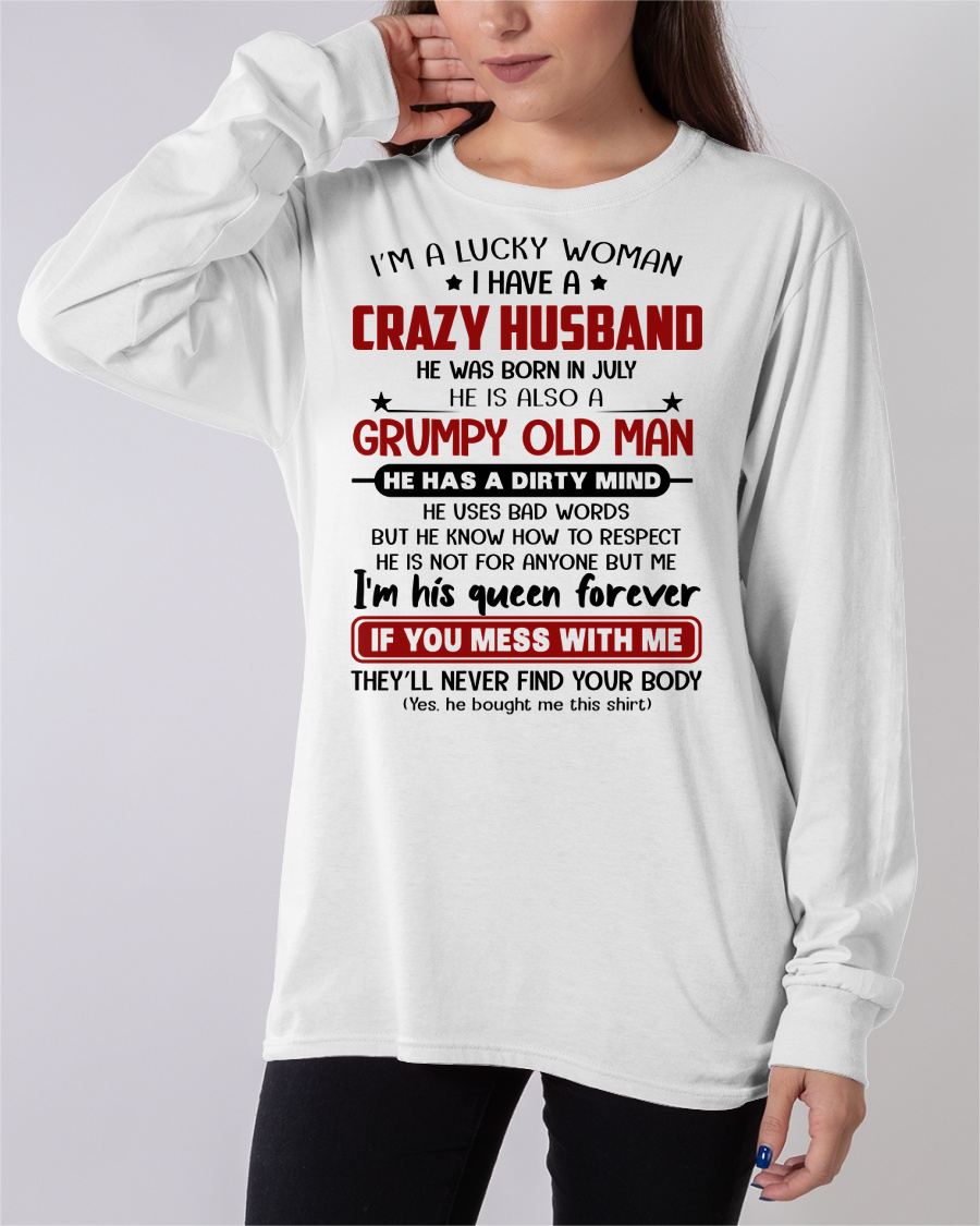JULY - TO MY WIFE - I'M A LUCKY WOMAN - GIFT FROM HUSBAND - MTNN07 (SKU12-282-07)