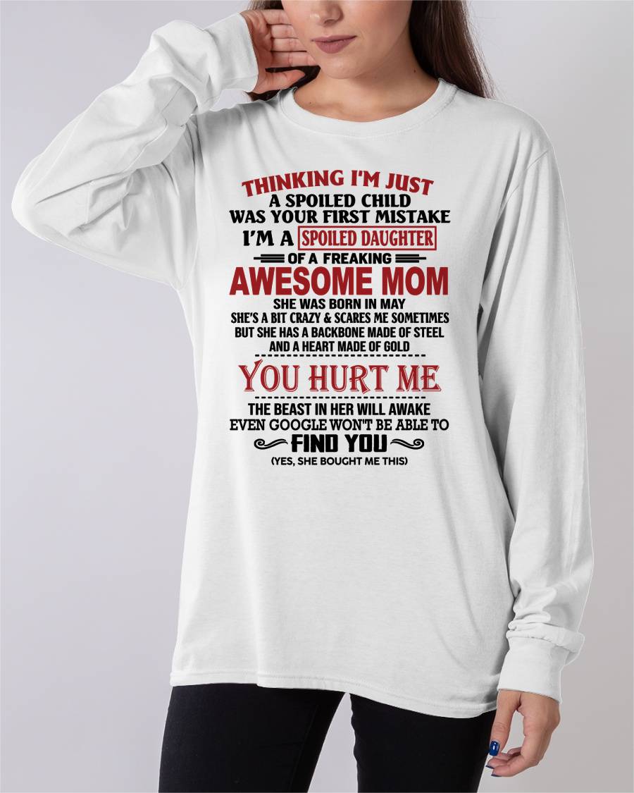 MAY - TO MY DAUGHTER - SPOILED DAUGHTER - PERFECT GIFT FOR DAUGHTER - GIFT FROM MOM - MTNN05 (SKU10-151-05)