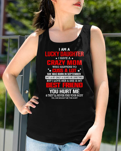 SEPTEMBER - I'M A LUCKY DAUGHTER - PERFECT GIFT FOR YOUR DAUGHTER - GIFT FROM MOM - MTNN09 (SKU12-241-09)