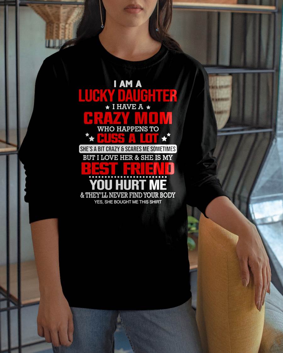 I'M A LUCKY DAUGHTER - PERFECT GIFT FOR YOUR DAUGHTER - GIFT FROM MOM - MTNN00 (SKU12-241-00)