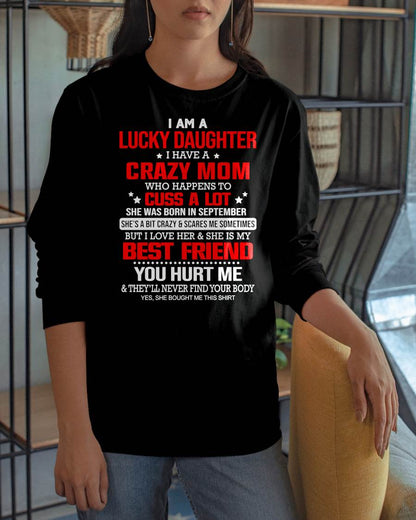 SEPTEMBER - I'M A LUCKY DAUGHTER - PERFECT GIFT FOR YOUR DAUGHTER - GIFT FROM MOM - MTNN09 (SKU12-241-09)