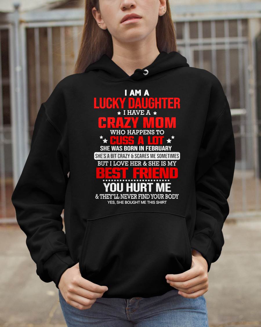 FEBRUARY - I'M A LUCKY DAUGHTER - PERFECT GIFT FOR YOUR DAUGHTER - GIFT FROM MOM - MTNN02 (SKU12-241-02)