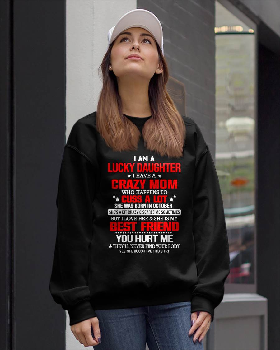 OCTOBER - I'M A LUCKY DAUGHTER - PERFECT GIFT FOR YOUR DAUGHTER - GIFT FROM MOM - MTNN10 (SKU12-241-10)