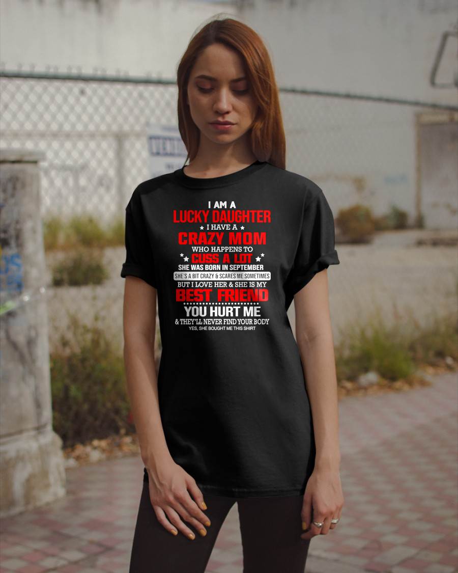 SEPTEMBER - I'M A LUCKY DAUGHTER - PERFECT GIFT FOR YOUR DAUGHTER - GIFT FROM MOM - MTNN09 (SKU12-241-09)