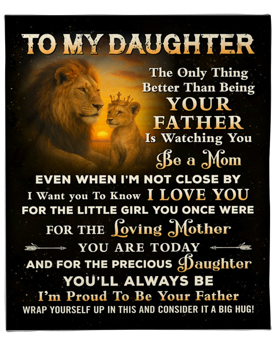 TO MY DAUGHTER - GIFT FOR DAUGHTER - Sherpa Fleece Quilt Blanket