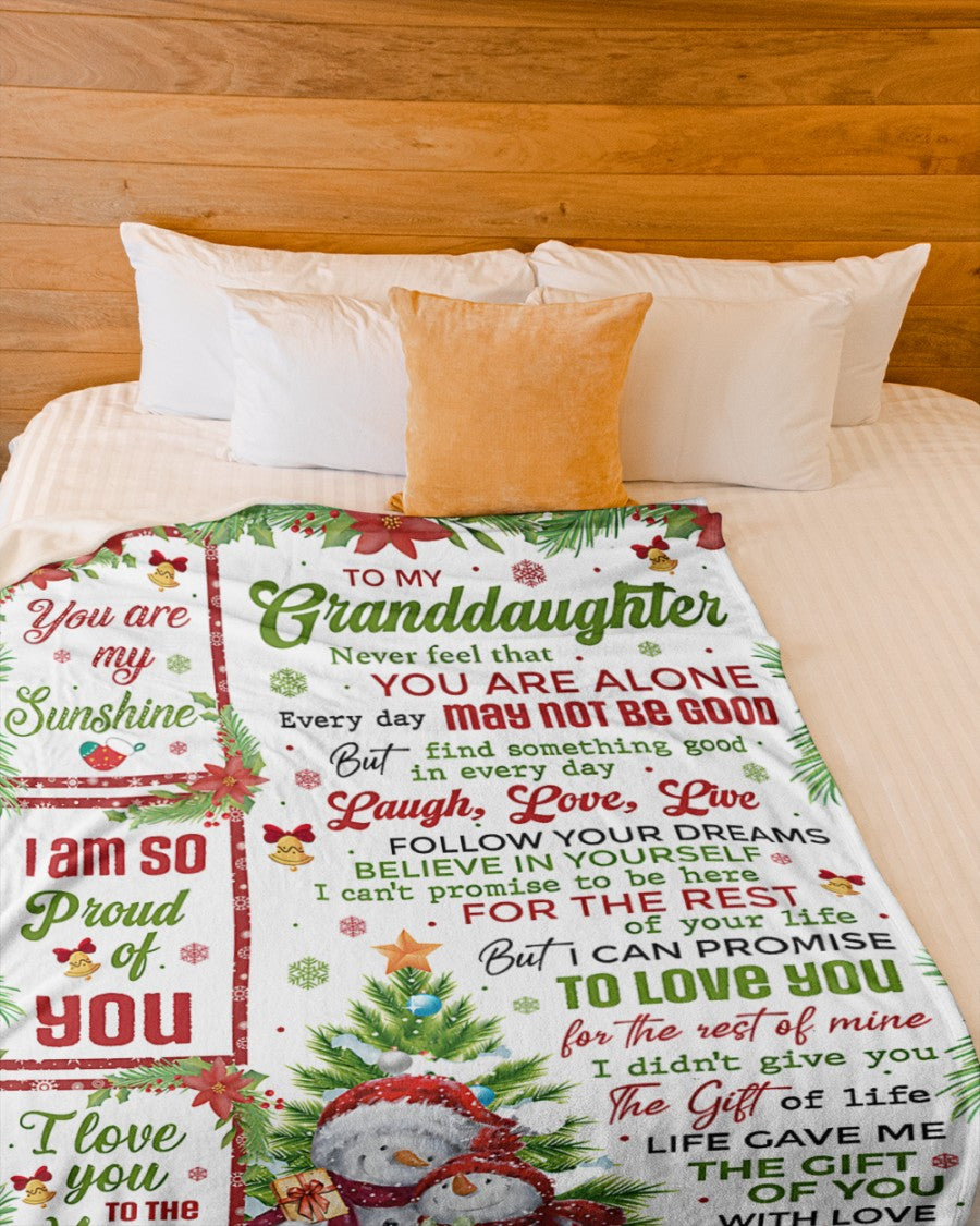 BLANKET FOR GRANDDAUGHTER – COMFORT & WARMTH CHRISTMAS GIFT FROM GRANDPA  Sherpa Fleece Quilt Blanket MTNN00 (SKUB10-184)