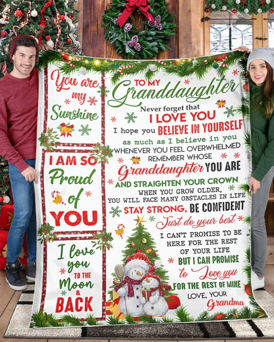 Special Gift For Your Granddaughter Blanket - From Grandma