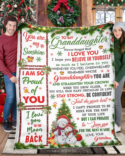 Special Gift For Your Granddaughter Blanket - From Grandma