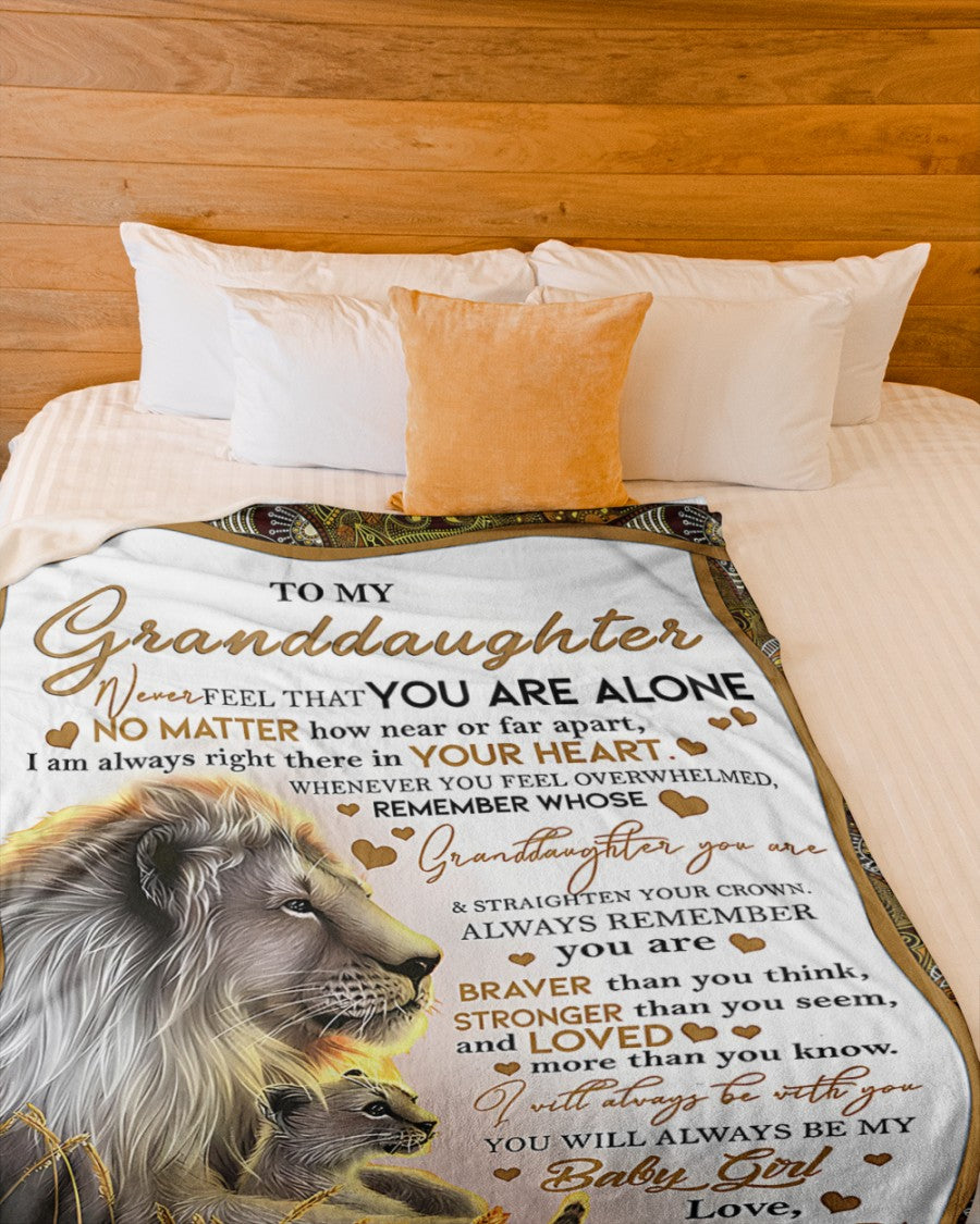 BLANKET FOR GRANDDAUGHTER – COMFORT & WARMTH GIFT FROM GRANDPA  Sherpa Fleece Quilt Blanket MTNN00 (SKUB11-54)