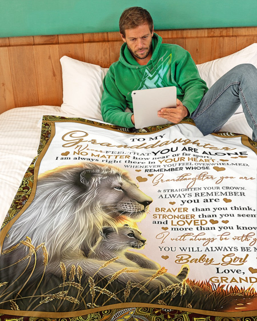 BLANKET FOR GRANDDAUGHTER – COMFORT & WARMTH GIFT FROM GRANDPA  Sherpa Fleece Quilt Blanket MTNN00 (SKUB11-54)