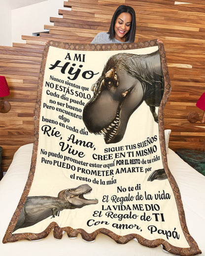 Manta para Hijo – Regalo de Consuelo y Calidez de Papá Manta Acolchada de Forro Polar Sherpa NTTDsp (SKUB11-63)