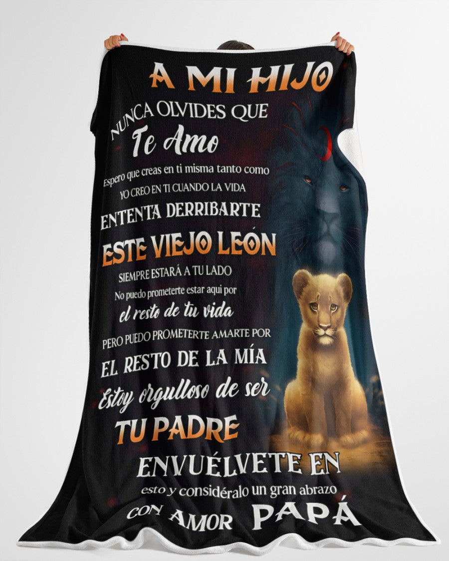 Manta para Hijo – Regalo de Consuelo y Calidez de Papá Manta Acolchada de Forro Polar Sherpa NTTDsp (SKUB11-72)