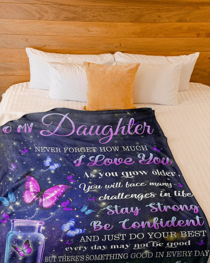 BLANKET FOR DAUGHTER – COMFORT & WARMTH GIFT FROM MOM Sherpa Fleece Quilt Blanket MTNN00 (SKUB12-123)
