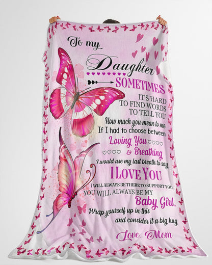 BLANKET FOR DAUGHTER – COMFORT & WARMTH GIFT FROM MOM Sherpa Fleece Quilt Blanket MTNN00