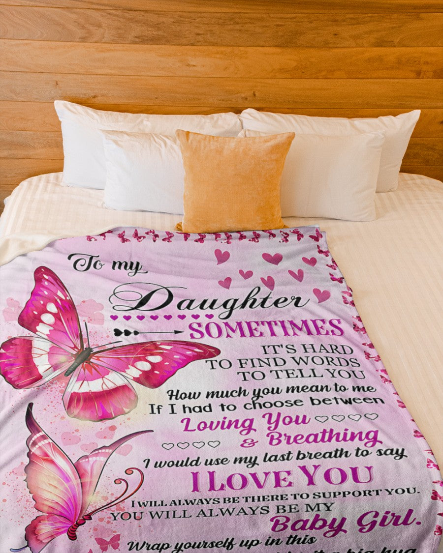 BLANKET FOR DAUGHTER – COMFORT & WARMTH GIFT FROM MOM Sherpa Fleece Quilt Blanket MTNN00