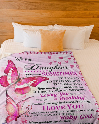 BLANKET FOR DAUGHTER – COMFORT & WARMTH GIFT FROM MOM Sherpa Fleece Quilt Blanket MTNN00