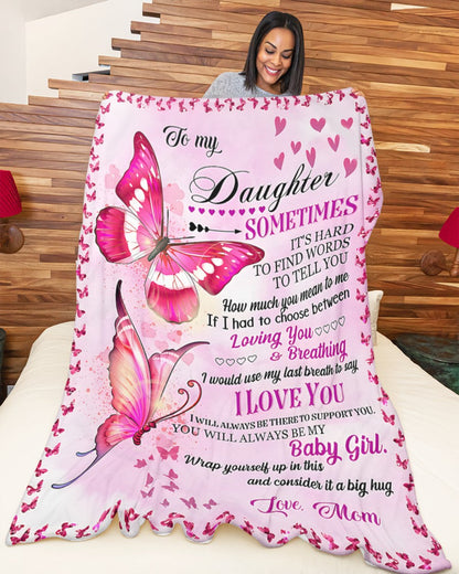 BLANKET FOR DAUGHTER – COMFORT & WARMTH GIFT FROM MOM Sherpa Fleece Quilt Blanket MTNN00