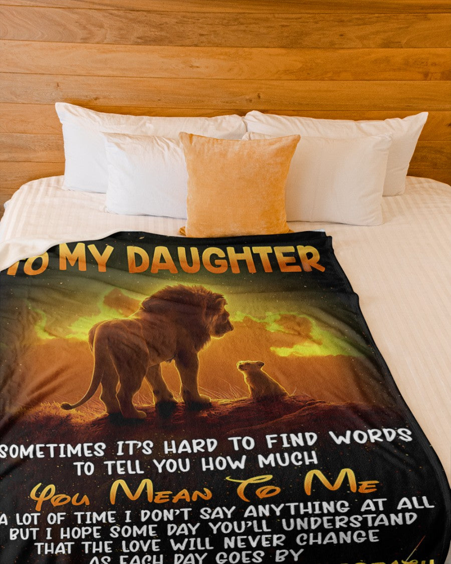 BLANKET FOR DAUGHTER – COMFORT & WARMTH GIFT FROM DAD Sherpa Fleece Quilt Blanket MTNN00