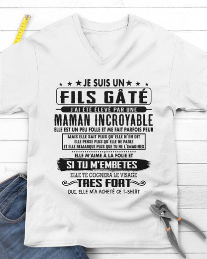 JE SUIS UN FILS GÂTÉ – CADEAU DE MAMAN INCROYABLE - frMTNN00