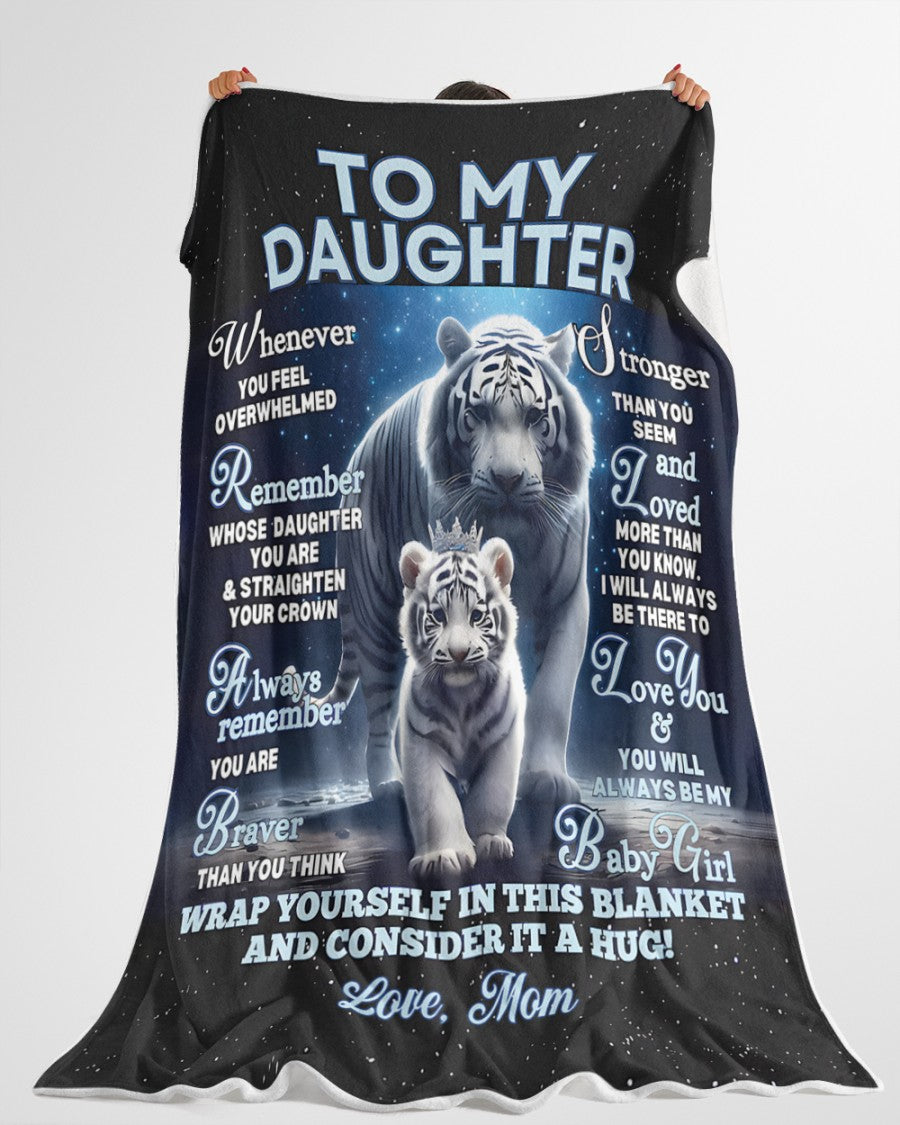 BLANKET FOR DAUGHTER – COMFORT & WARMTH GIFT FROM MOM Sherpa Fleece Quilt Blanket MTNN00 (SKUB12-153)